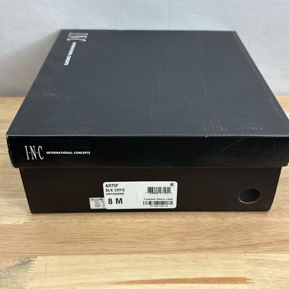 INC International Concepts Arti Strappy Dress Sandals- Black- 8 M NIB - Picture 8 of 8